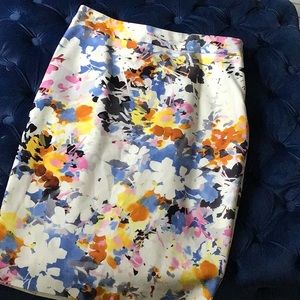 The Limited Floral Midi Skirt
